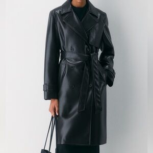 Aritzia Black Trench Coat